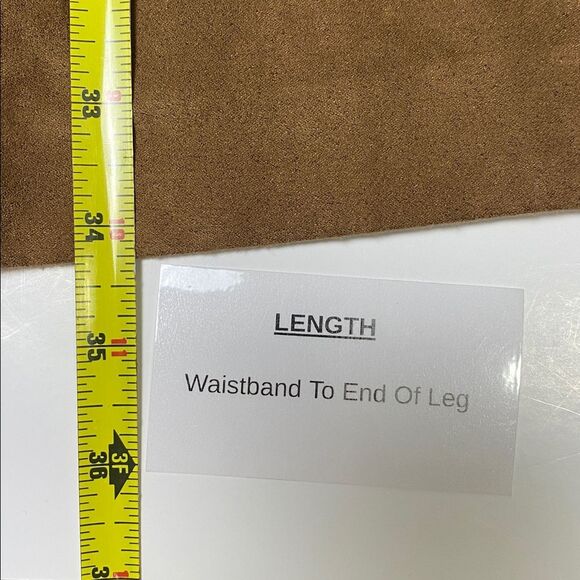 Norton Studio Faux Suede Brown Colorblock Western Midi Skirt Women's Size 10 - Picture 11 of 11